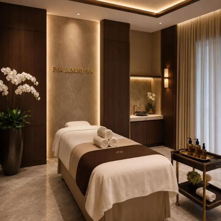 Marble massage suite for the Four Hands Indulgence ritual